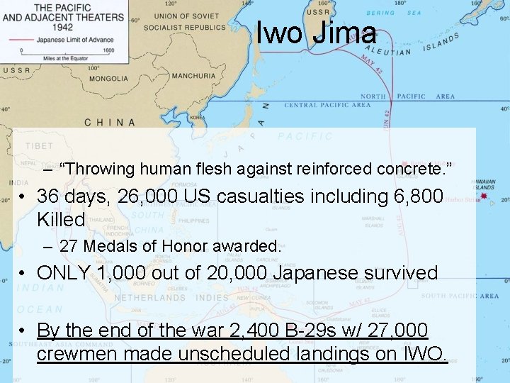 Iwo Jima – “Throwing human flesh against reinforced concrete. ” • 36 days, 26,