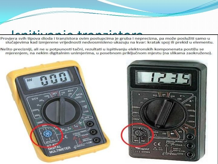 Ispitivanje tranzistora 