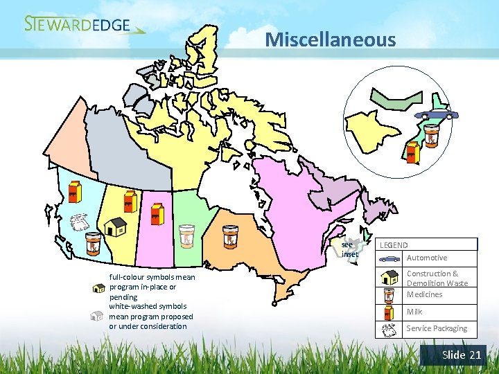 Miscellaneous see inset full-colour symbols mean program in-place or pending white-washed symbols mean program