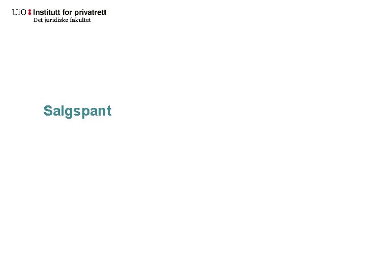 Salgspant 