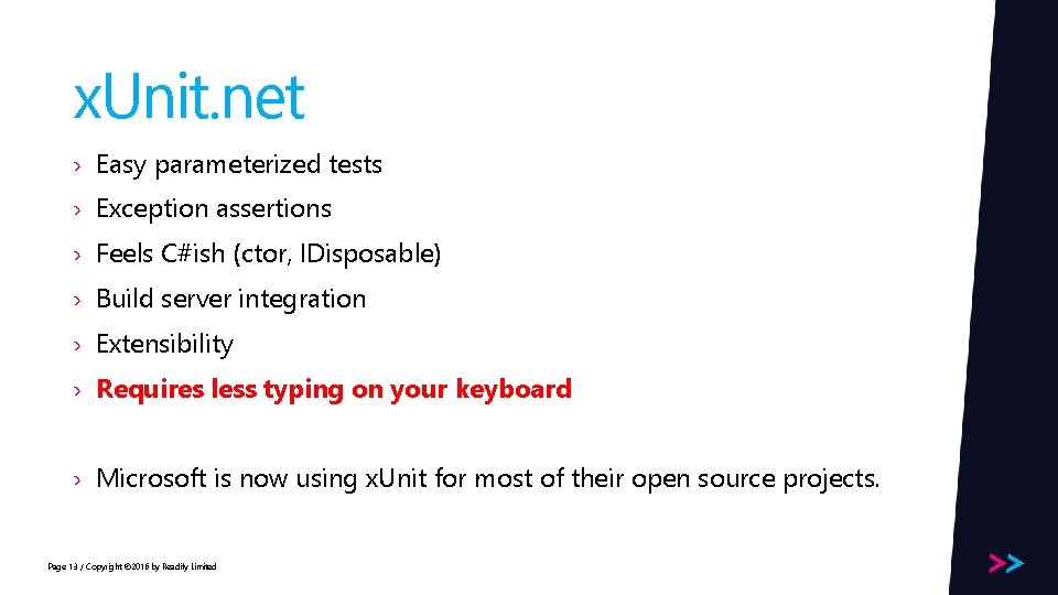 x. Unit. net › Easy parameterized tests › Exception assertions › Feels C#ish (ctor,