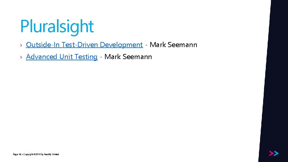 Pluralsight › Outside-In Test-Driven Development - Mark Seemann › Advanced Unit Testing - Mark