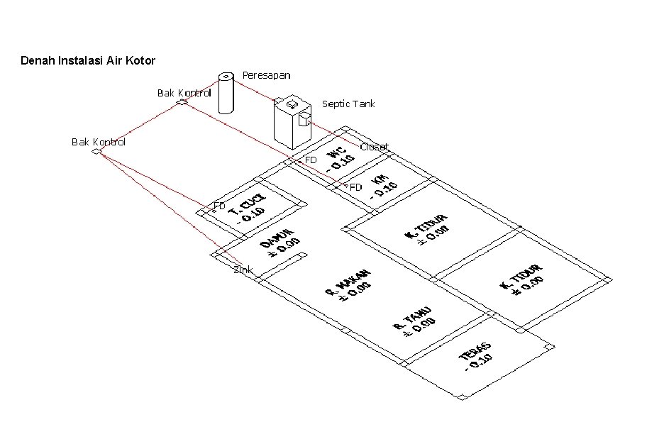 Denah Instalasi Air Kotor 