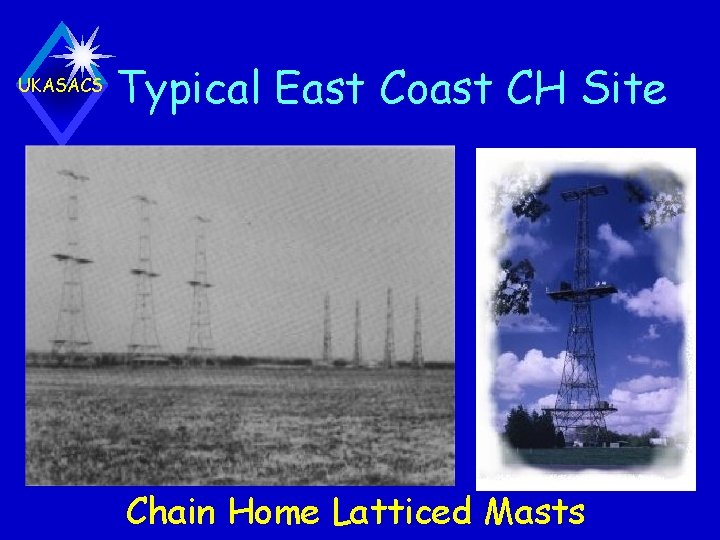 UKASACS Typical East Coast CH Site Chain Home Latticed Masts 