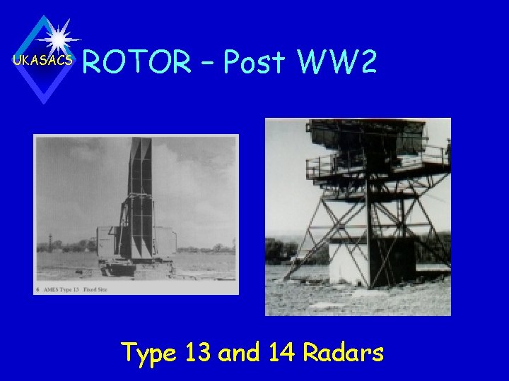 UKASACS ROTOR – Post WW 2 Type 13 and 14 Radars 