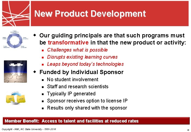 New Product Development w Our guiding principals are that such programs must be transformative