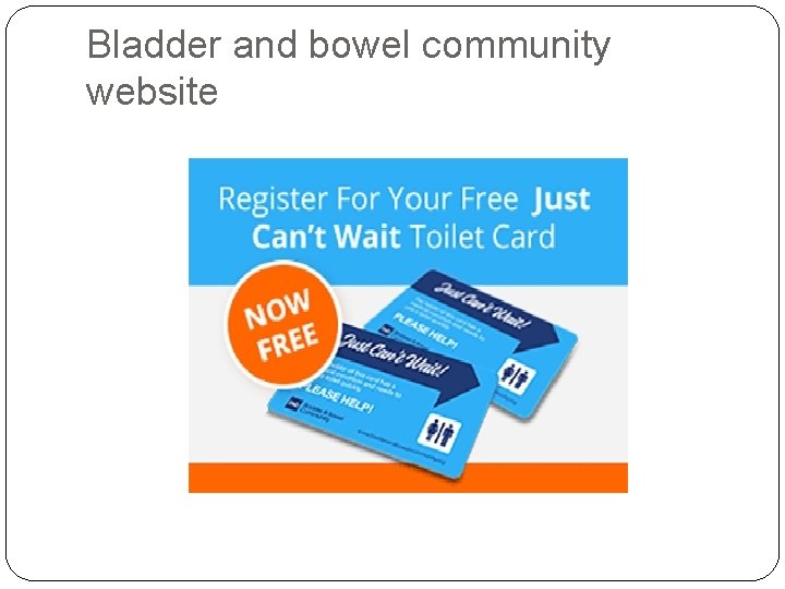 Bladder and bowel community website 