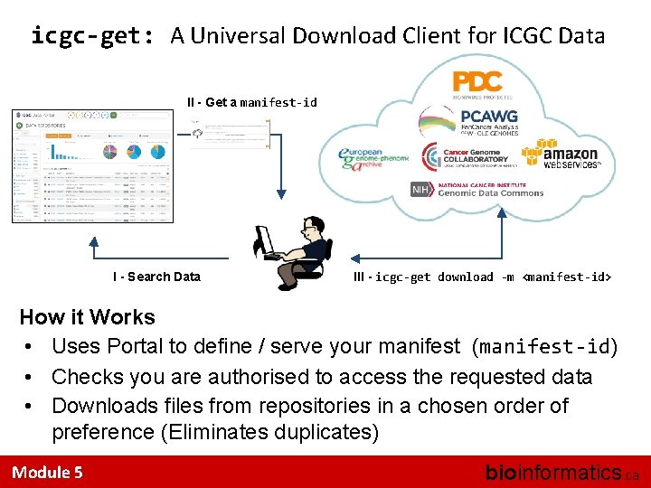 icgc-get: A Universal Download Client for ICGC Data II - Get a manifest-id I