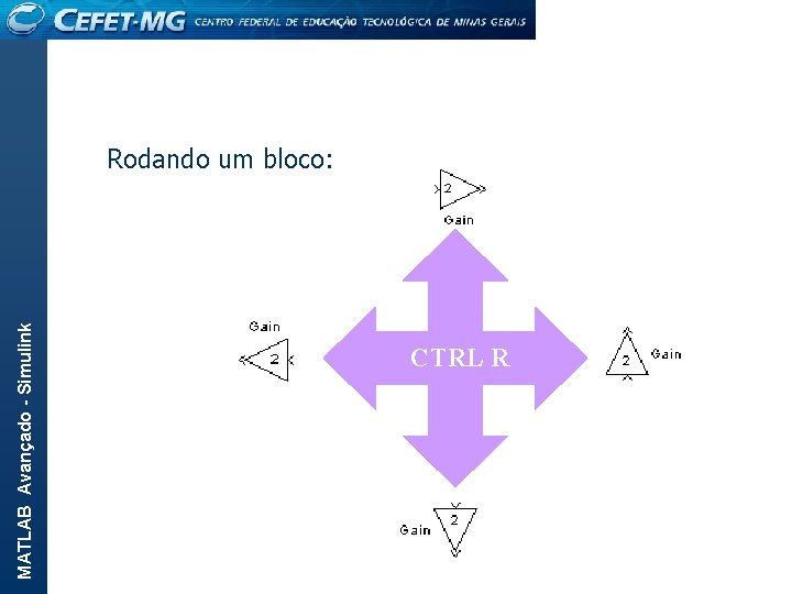 MATLAB Avançado - Simulink Rodando um bloco: CTRL R 