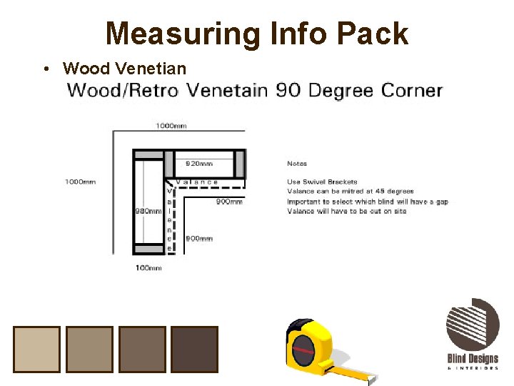 Measuring Info Pack • Wood Venetian 