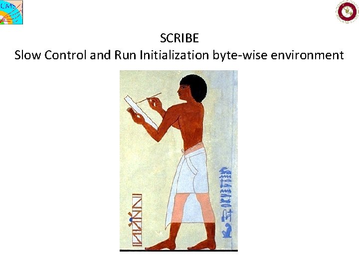 SCRIBE Slow Control and Run Initialization byte-wise environment 