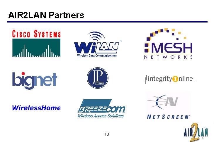 AIR 2 LAN Partners 10 