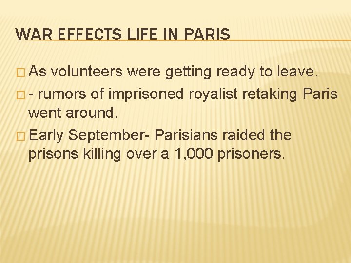 WAR EFFECTS LIFE IN PARIS � As volunteers were getting ready to leave. �