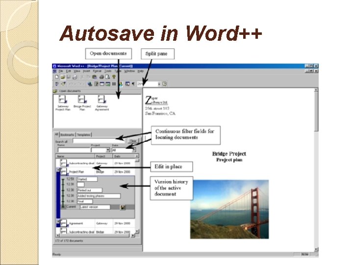 Autosave in Word++ 