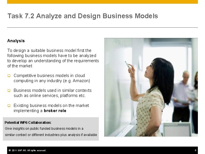 Task 7. 2 Analyze and Design Business Models Analysis To design a suitable business