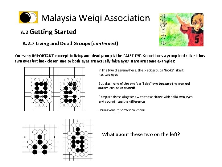 Malaysia Weiqi Association A. 2 Getting Started A. 2. 7 Living and Dead Groups