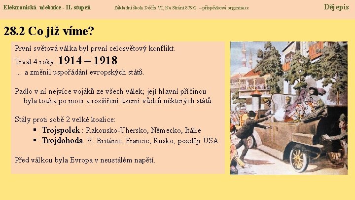 Elektronická učebnice - II. stupeň Základní škola Děčín VI, Na Stráni 879/2 – příspěvková