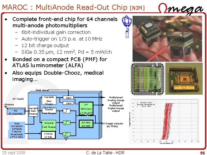 MAROC : Multi. Anode Read-Out Chip [NIM] • Complete front-end chip for 64 channels
