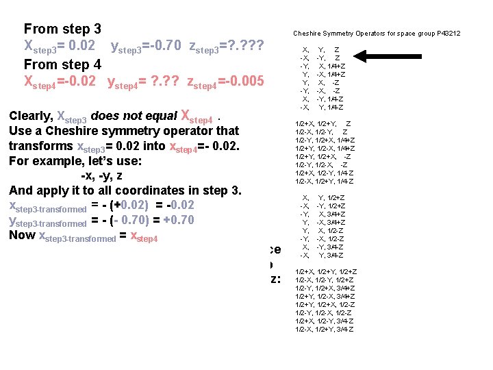 From step 3 Xstep 3= 0. 02 ystep 3=-0. 70 zstep 3=? . ?