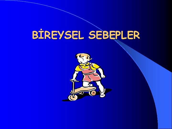 BİREYSEL SEBEPLER 