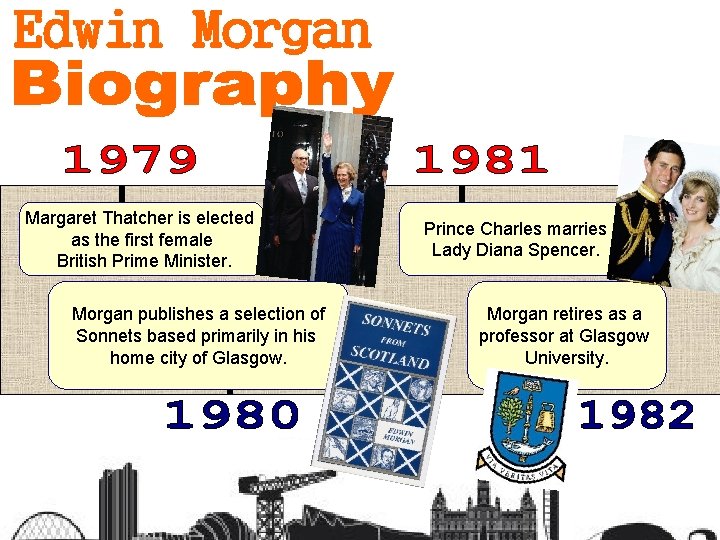 Margaret Thatcher is elected as the first female British Prime Minister. Morgan publishes a