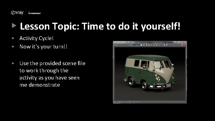 Lesson Topic: Time to do it yourself! • Activity Cycle! • Now it’s your