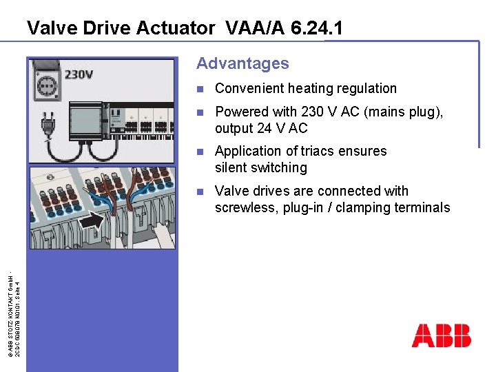 Valve Drive Actuator VAA/A 6. 24. 1 © ABB STOTZ-KONTAKT Gmb. H 2 CDC