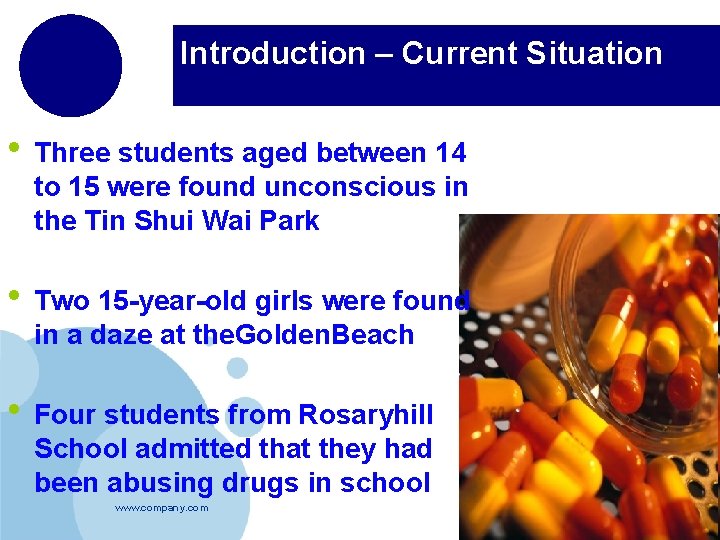 Introduction – Current Situation • Three students aged between 14 to 15 were found