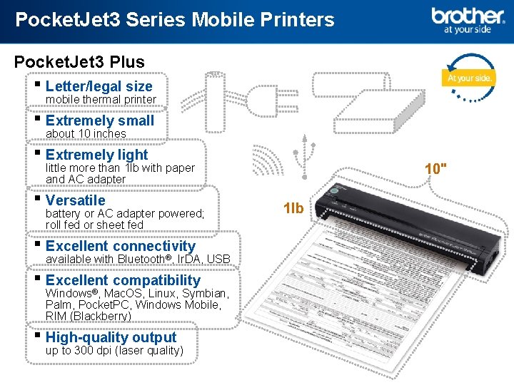 Pocket. Jet 3 Series Mobile Printers Pocket. Jet 3 Plus ▪ Letter/legal size mobile