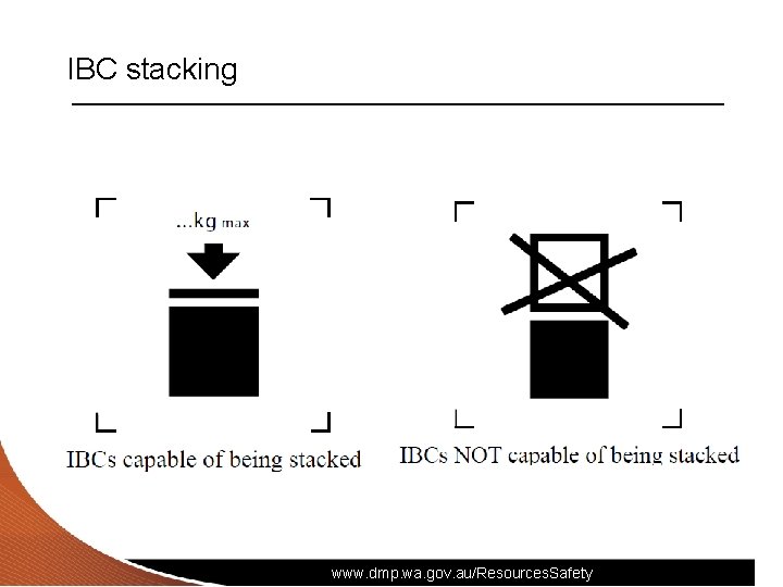 IBC stacking www. dmp. wa. gov. au/Resources. Safety 