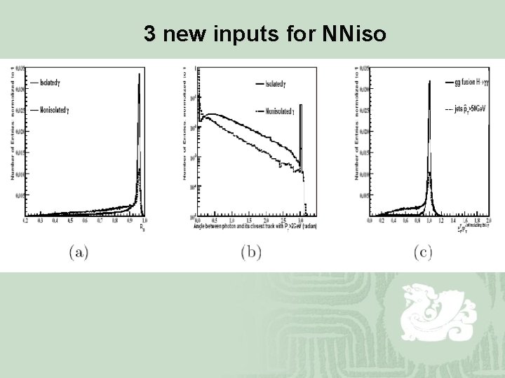 3 new inputs for NNiso 