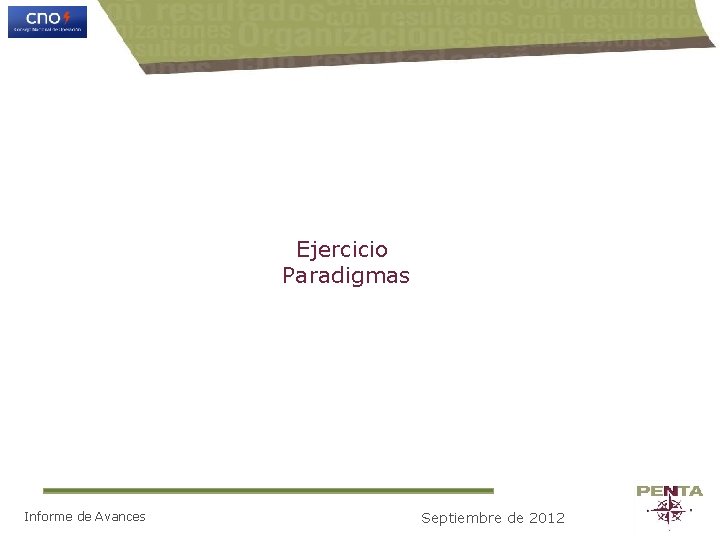Ejercicio Paradigmas Informe de Avances Septiembre de 2012 
