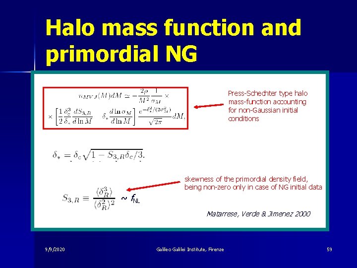 Halo mass function and primordial NG Press-Schechter type halo mass-function accounting for non-Gaussian initial