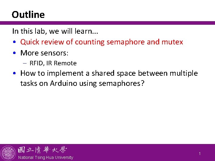 Outline In this lab, we will learn. . . • Quick review of counting