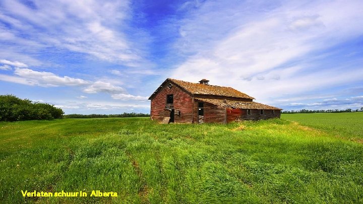 Verlaten schuur in Alberta 