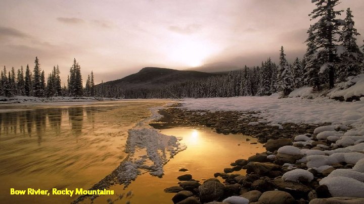 Bow Rivier, Rocky Mountains 