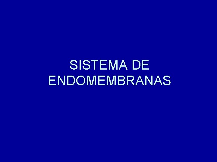 SISTEMA DE ENDOMEMBRANAS 