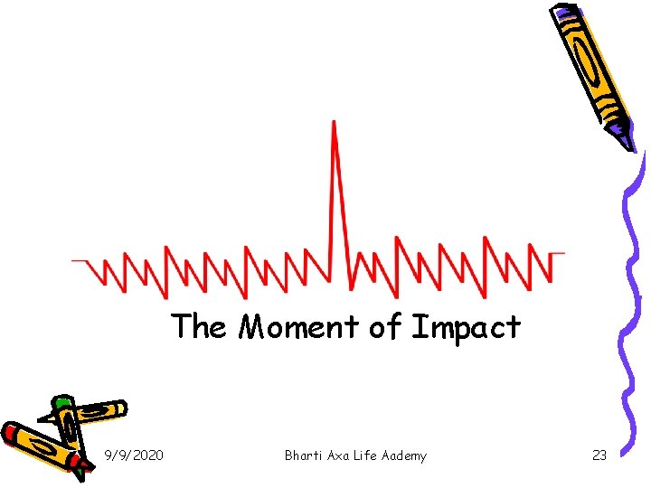The Moment of Impact 9/9/2020 Bharti Axa Life Aademy 23 