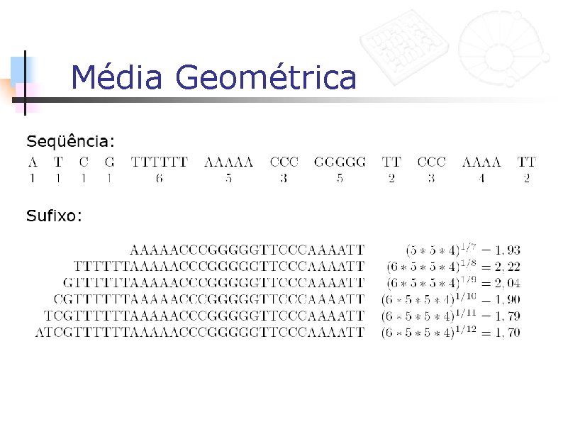 Média Geométrica 