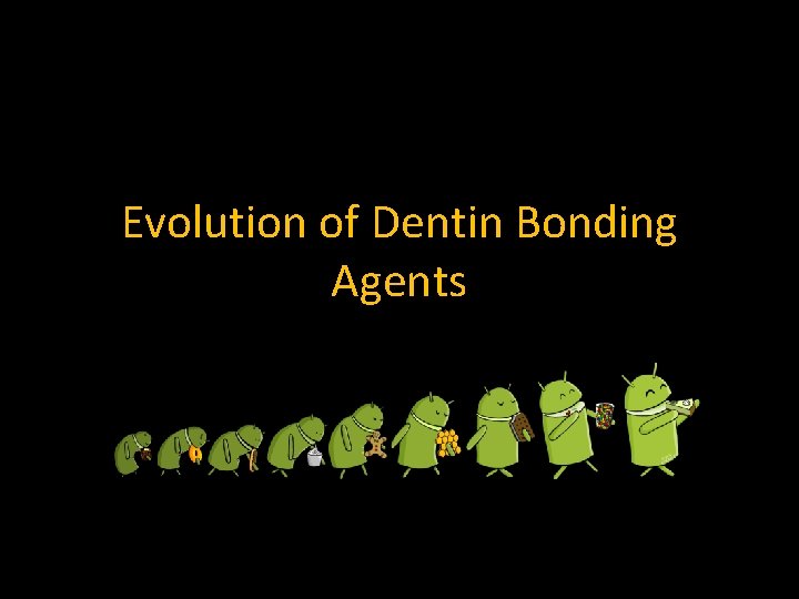 Evolution of Dentin Bonding Agents 