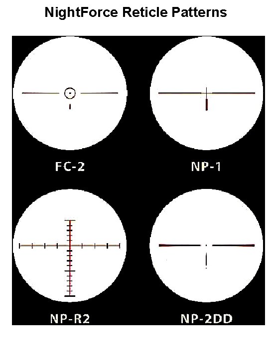 Night. Force Reticle Patterns 