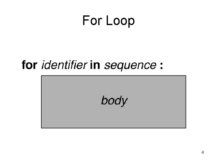 For Loop 4 For Loop 4