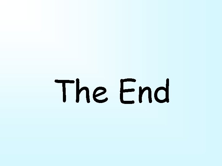 The End 