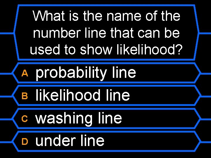 What is the name of the number line that can be used to show