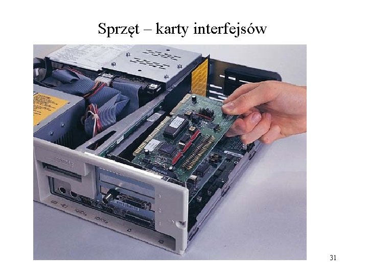 Sprzęt – karty interfejsów 31 