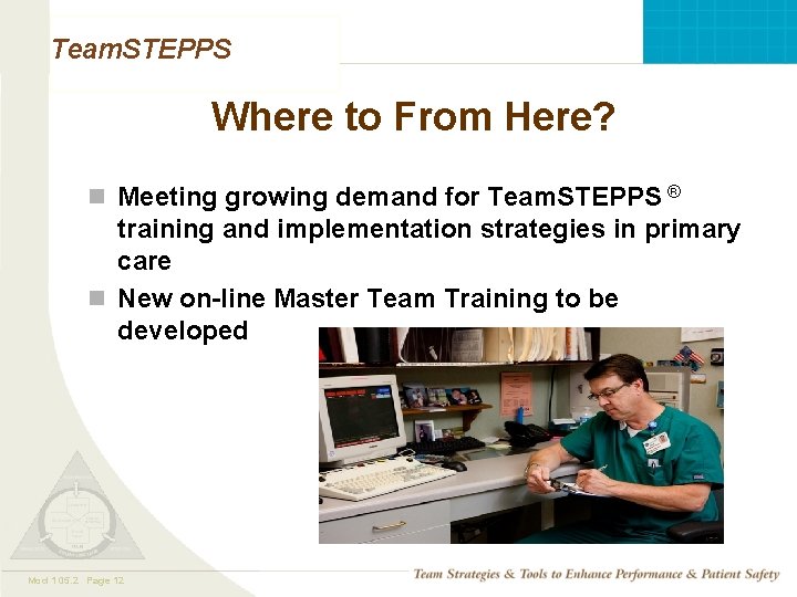 Team. STEPPS Where to From Here? n Meeting growing demand for Team. STEPPS ®
