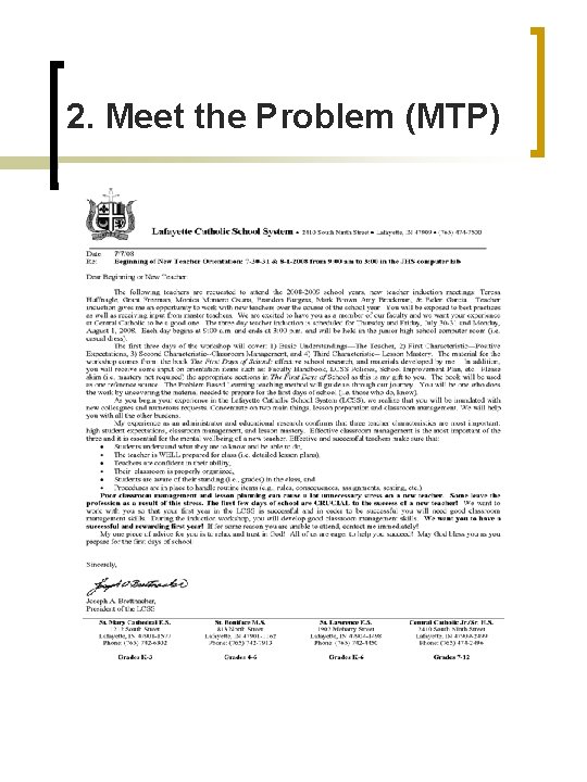 2. Meet the Problem (MTP) 