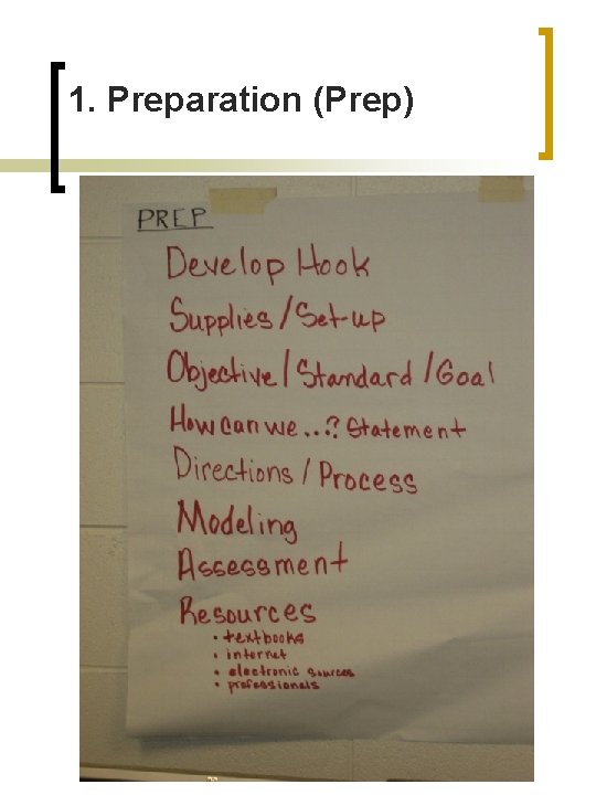 1. Preparation (Prep) 