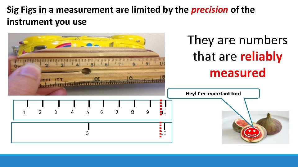 Sig Figs in a measurement are limited by the precision of the instrument you