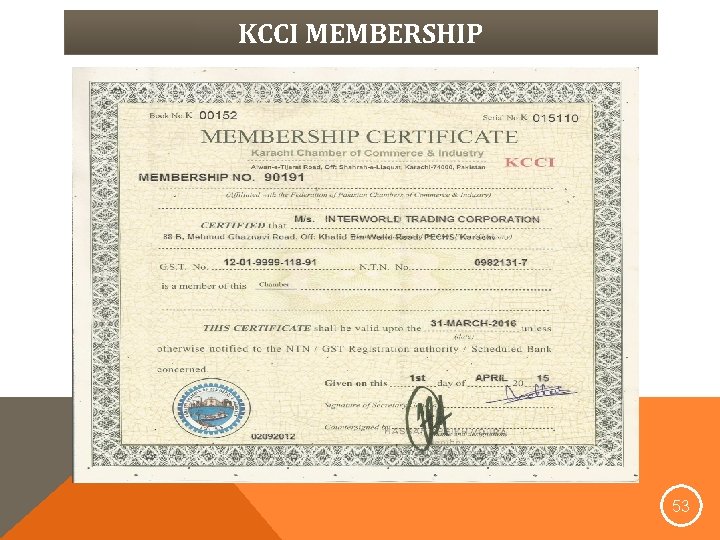 KCCI MEMBERSHIP 53 